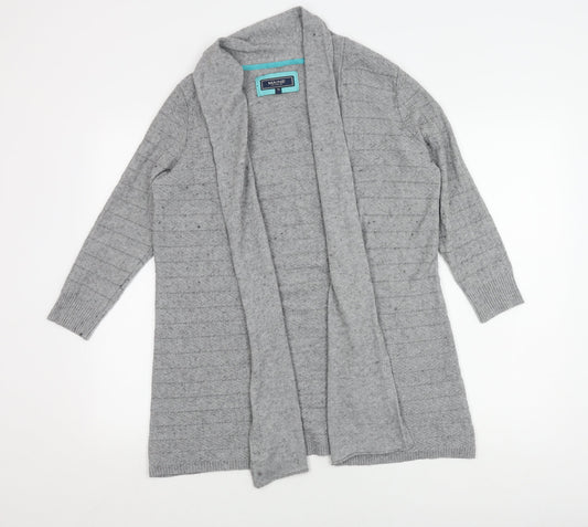 Maine New England Women's Grey Cardigan Size 16