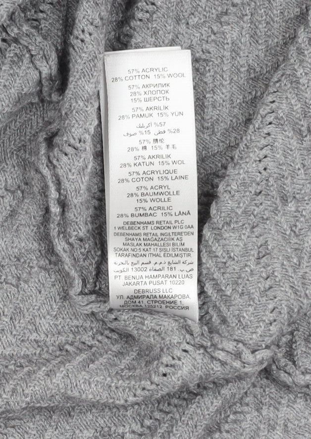 Maine New England Women's Grey Cardigan Size 16