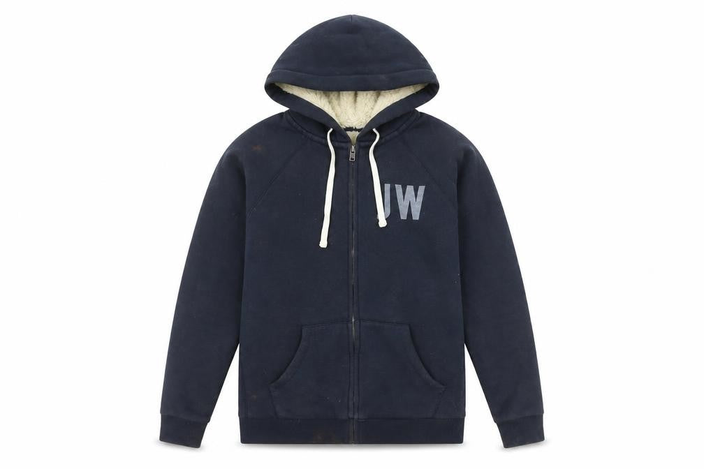 Jack Wills Women's Blue Hooded Jacket Size 8