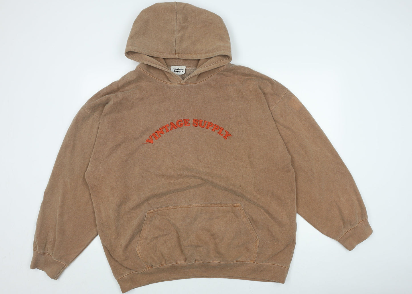 Vintage Supply Unisex Brown XL Pullover Hoodie