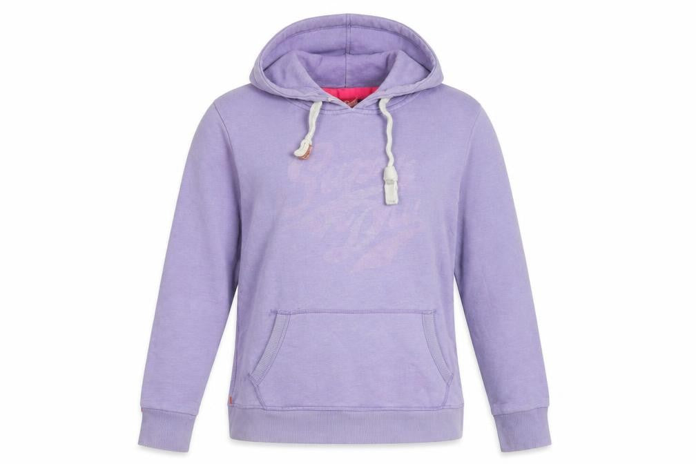 Superdry Women's Purple Pullover Hoodie L