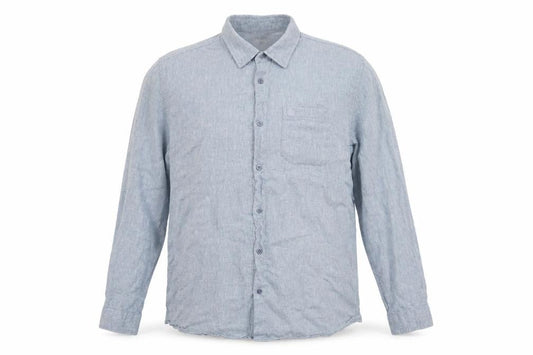 TOG24 Men's Blue Long Sleeve Button-Up Shirt 2XL