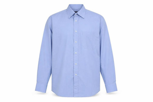 Debenhams Men's Blue Long Sleeve Shirt 39 in Regular Fit