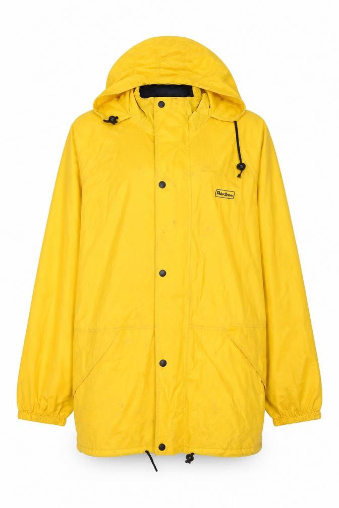 Peter Storm Women's Yellow Large Hooded Rain Coat