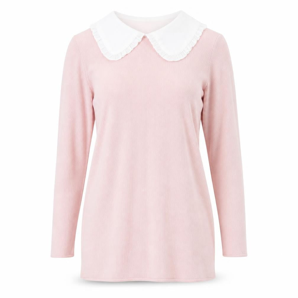 Dorothy Perkins Women's Pink Collared Tunic Jumper, Size S