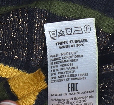Marks & Spencer Women's Multicoloured Striped Pullover