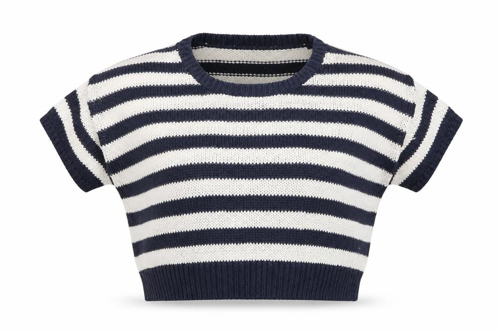 H&M Women's Multicoloured Striped Pullover Jumper, Size S