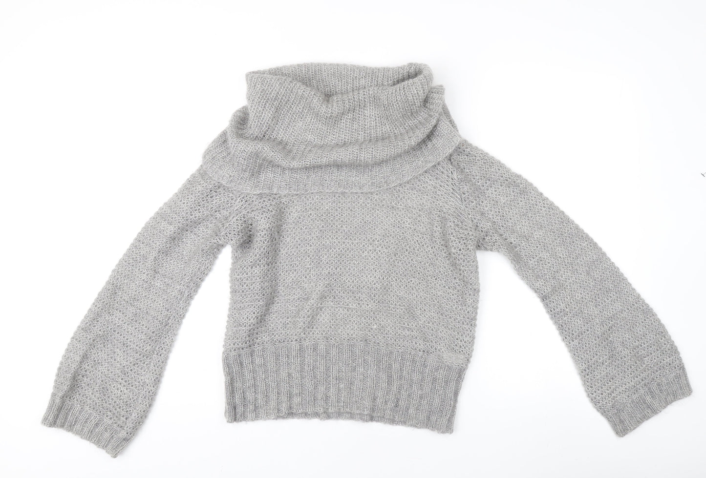 Marks and Spencer Womens Grey Cowl Neck Pullover M