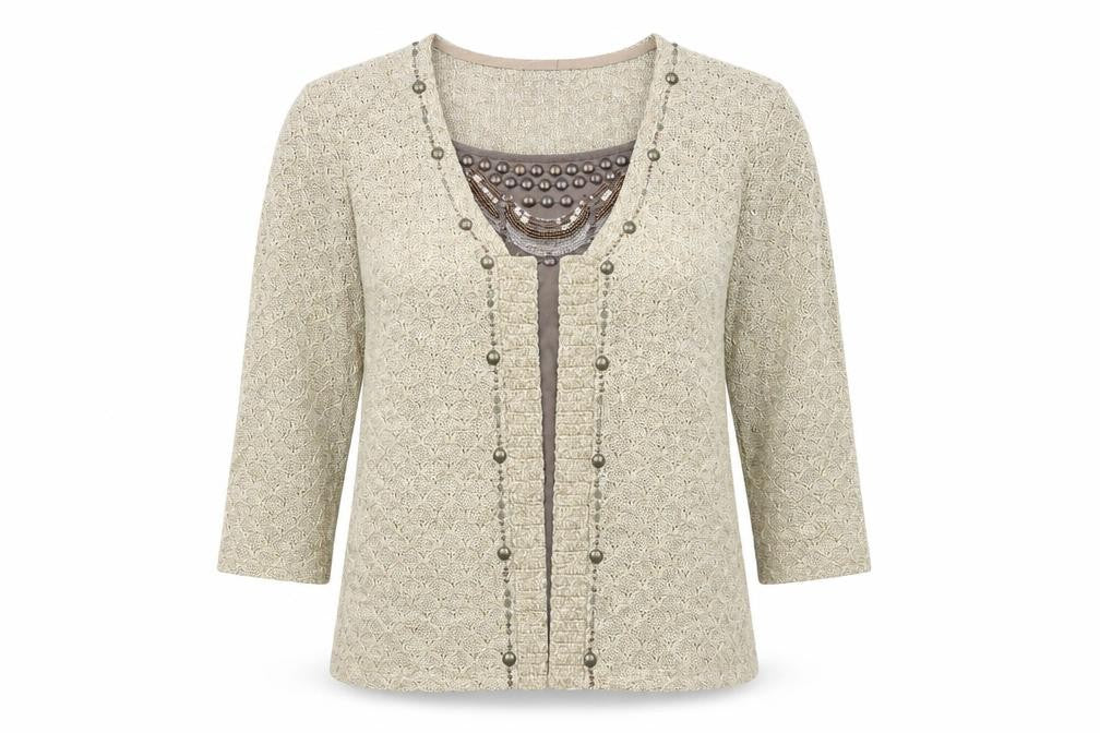 Marks & Spencer Beige Women's Cardigan, Size L Knit