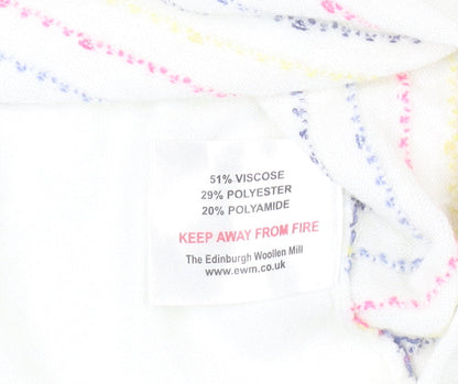 Close-up detail of Honor Millburn Women's White Polka Dot jumper - S