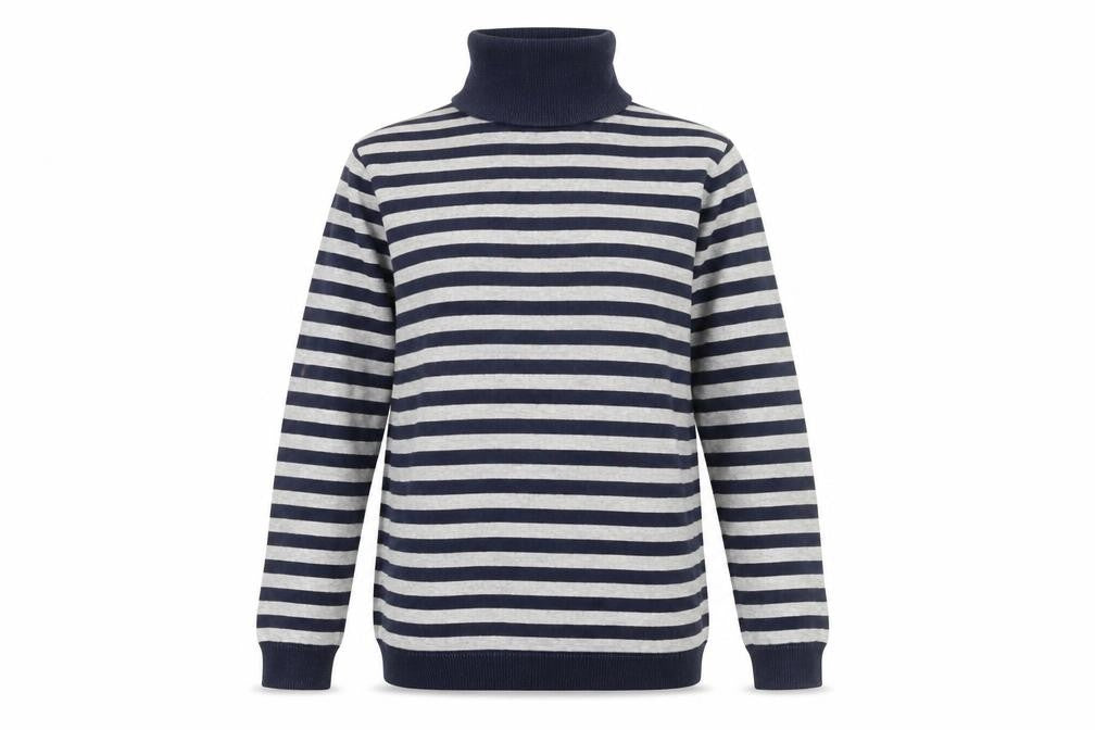 Green Coast Women's Blue Striped Pullover Jumper L