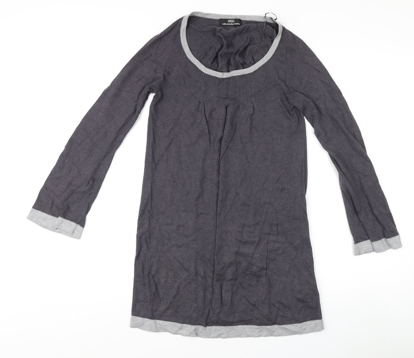 Marks and Spencer Women's Grey Jumper Size 8