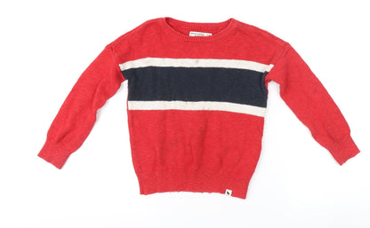 Abercrombie & Fitch Kids Red Cotton Pullover Jumper, Size 5-6 - Boys