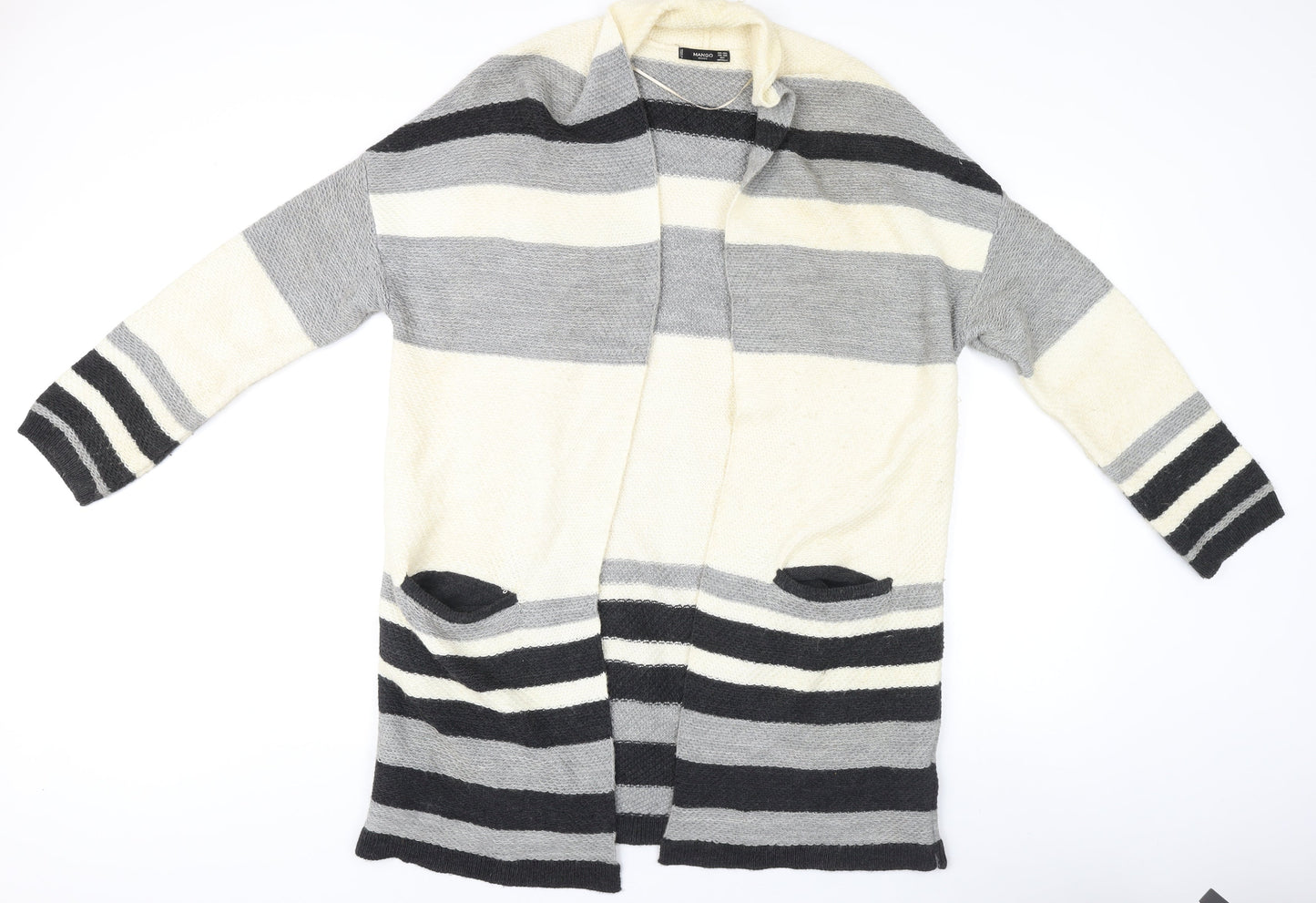 Mango Women's Striped Cardigan Multicoloured One Size