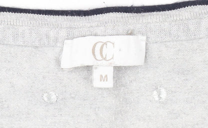 Country Casuals Women's Grey Polka Dot Pullover Jumper M