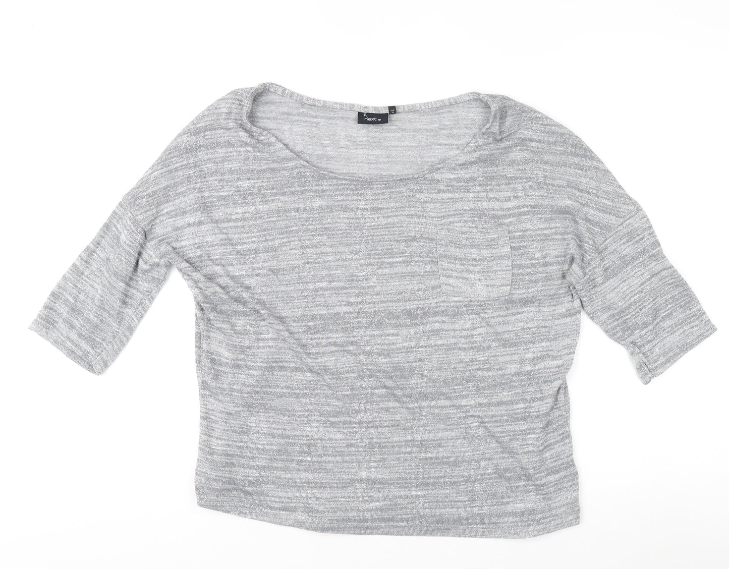 Next Women's Grey 3/4 Sleeve Top Size 14