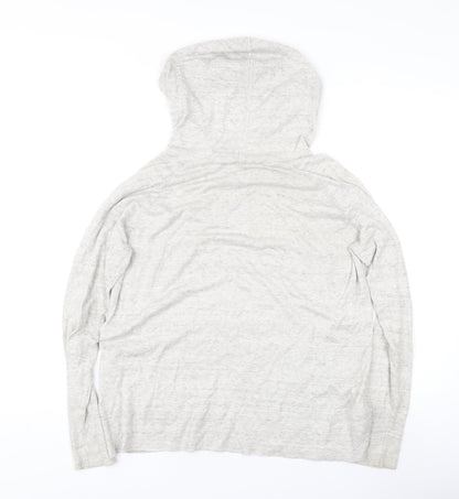 Gap Women's Grey Pullover Jumper with Hood, Size M