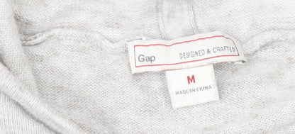 Gap Women's Grey Pullover Jumper with Hood, Size M