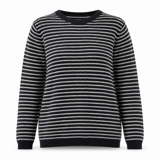 Next Women's Blue Striped Knit Jumper, Size M