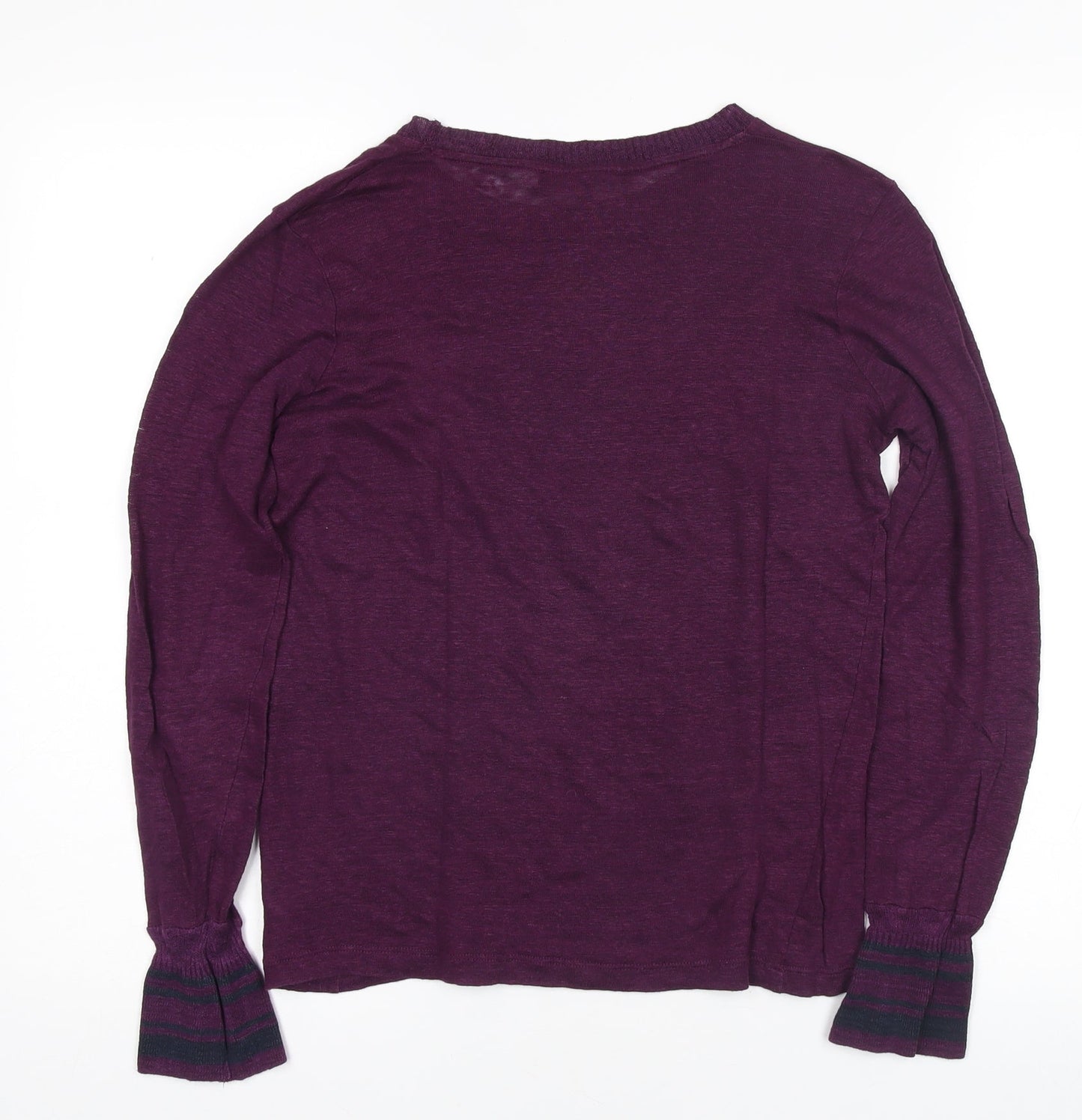 Next Women’s Purple Linen Pullover Jumper Size 6