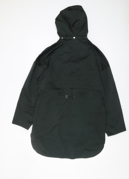 Zara Women's Black Parka Coat XS Hooded