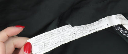 Zara Women's Black Parka Coat XS Hooded