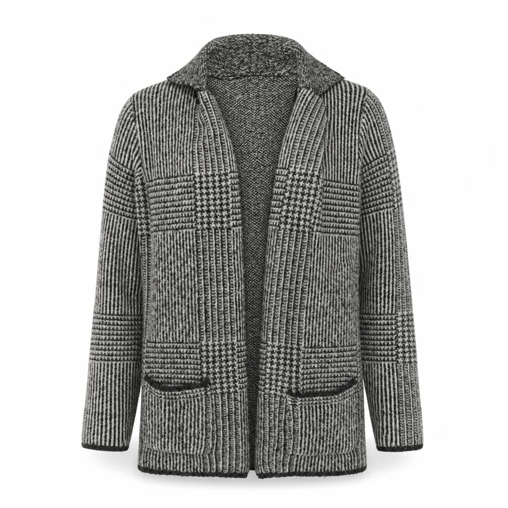 Joseph A Women's Grey Collared Cardigan - Size S