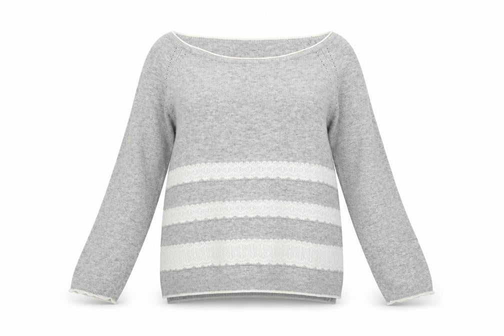 Phase Eight Women's Grey Knit Jumper Size 12