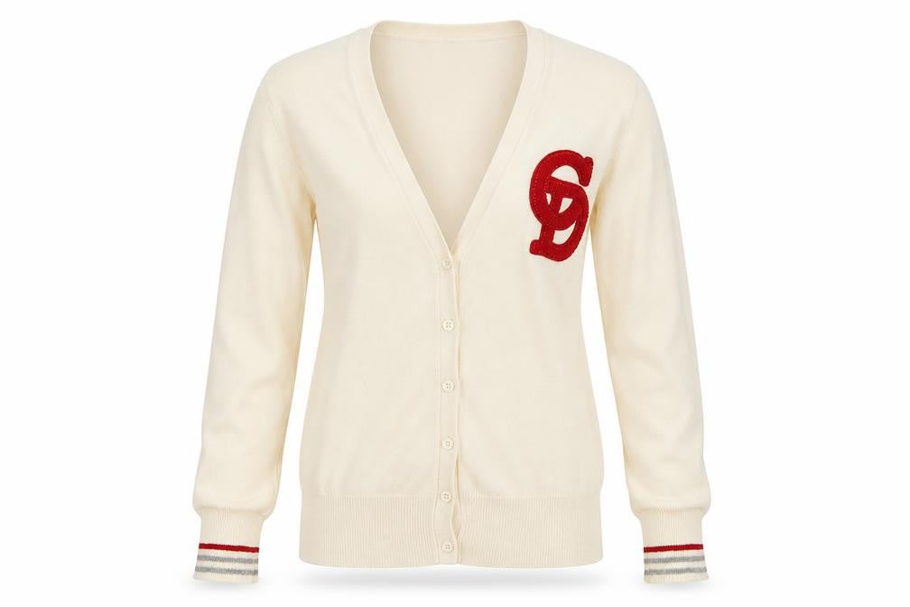 Criminal Damage Women's Ivory Cardigan M V-Neck