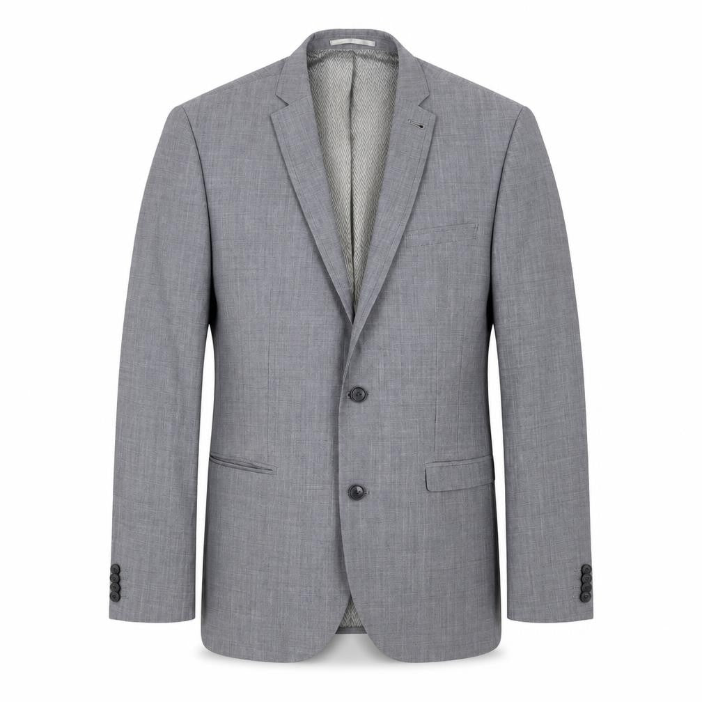Next Men's Grey Wool Blazer, Size 40R Formal