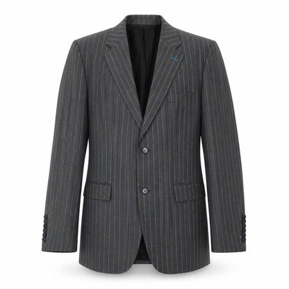 Gibson Men's Grey Striped Blazer 40 Regular Jacket