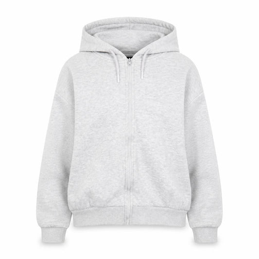 Mckenzie Unisex Grey Full Zip Hoodie Size 16