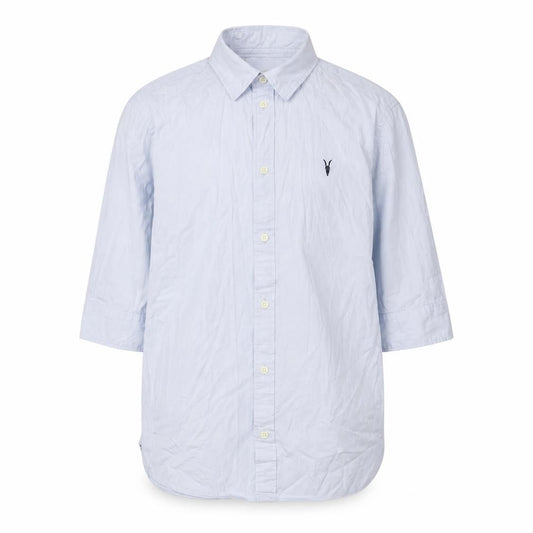 AllSaints Men's Blue XS 3/4 Sleeve Shirt