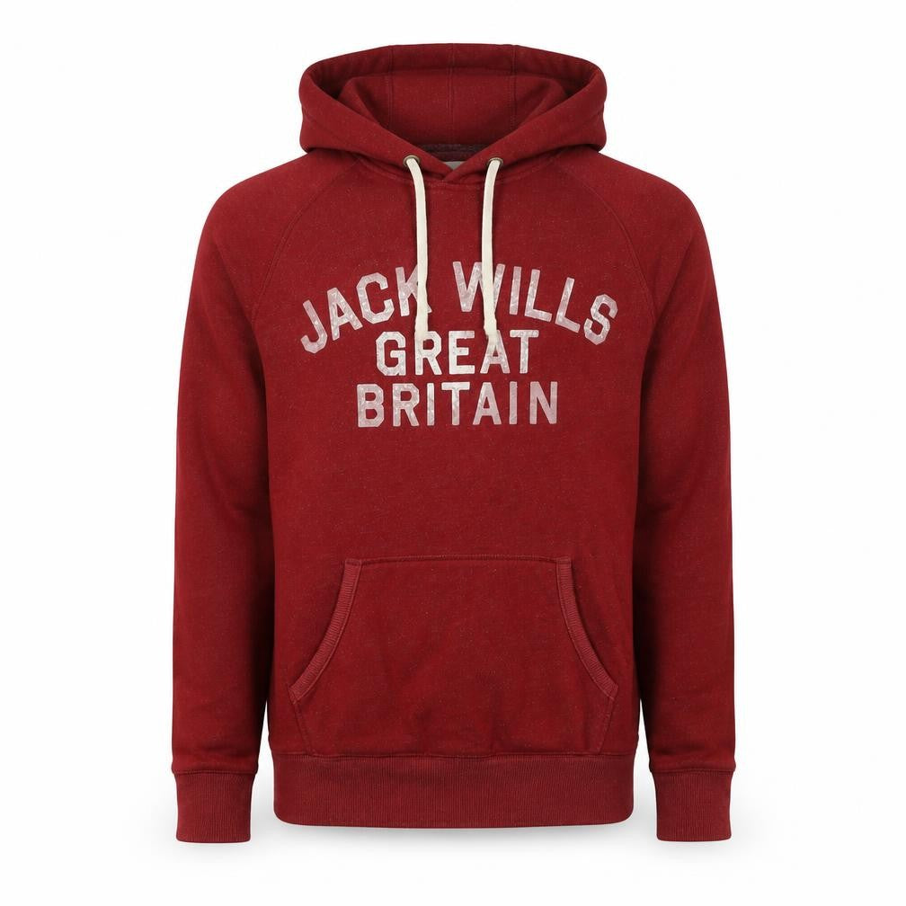 Jack Wills Men's Red Hoodie XS Pullover Logo