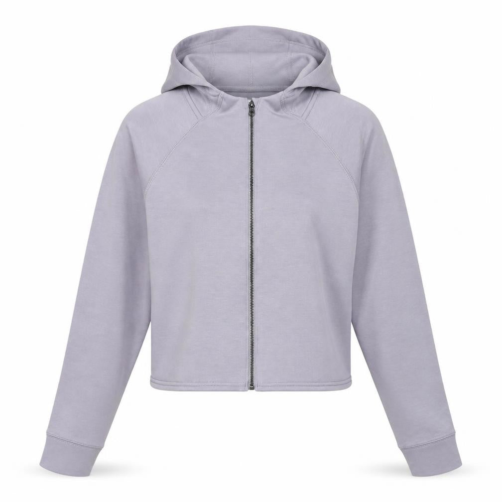 Gilly Hicks Women's Grey Full Zip Hoodie - Size S