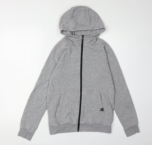 Next Boys Grey Full Zip Hoodie - Size 12 Years, Hooded Casual