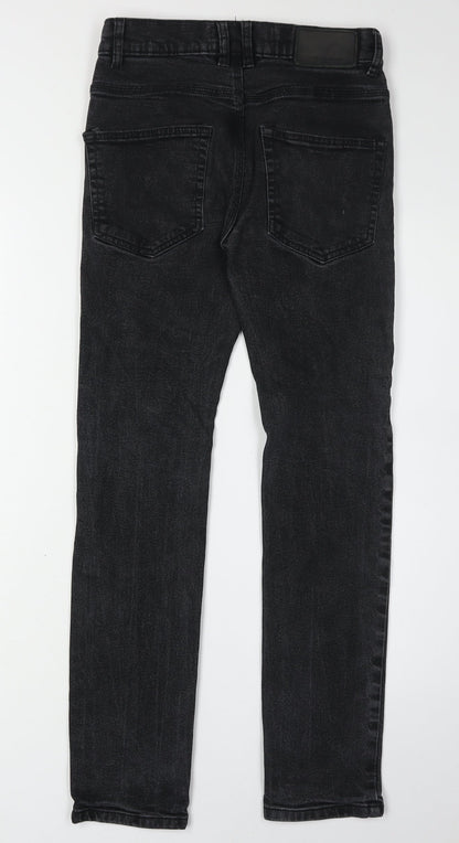 Back view of French Connection Men's Black Skinny Jeans, size 28