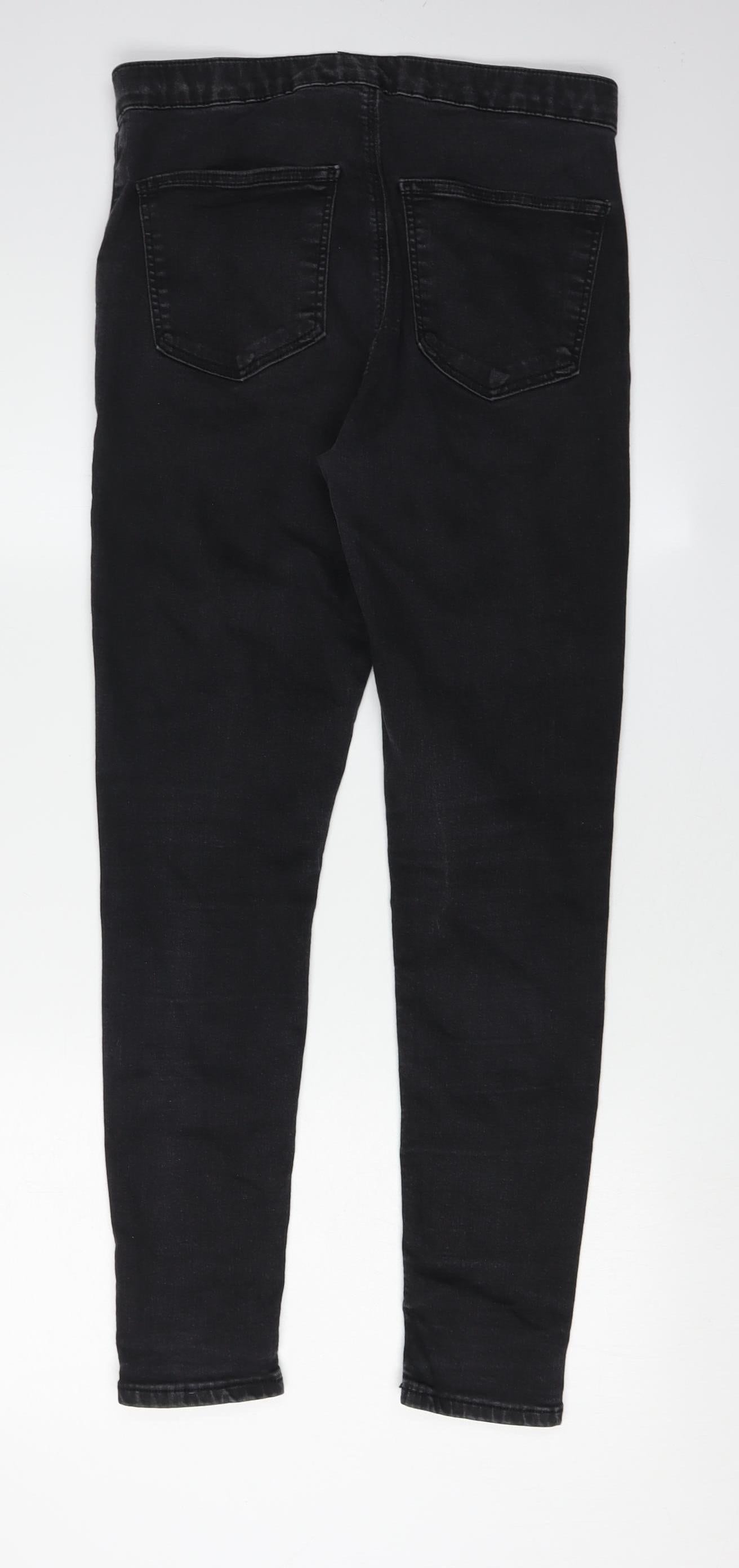 Topshop Women's Black Skinny Jeans Size L