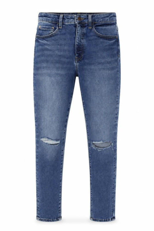 H&M Men's Blue Distressed Skinny Jeans M