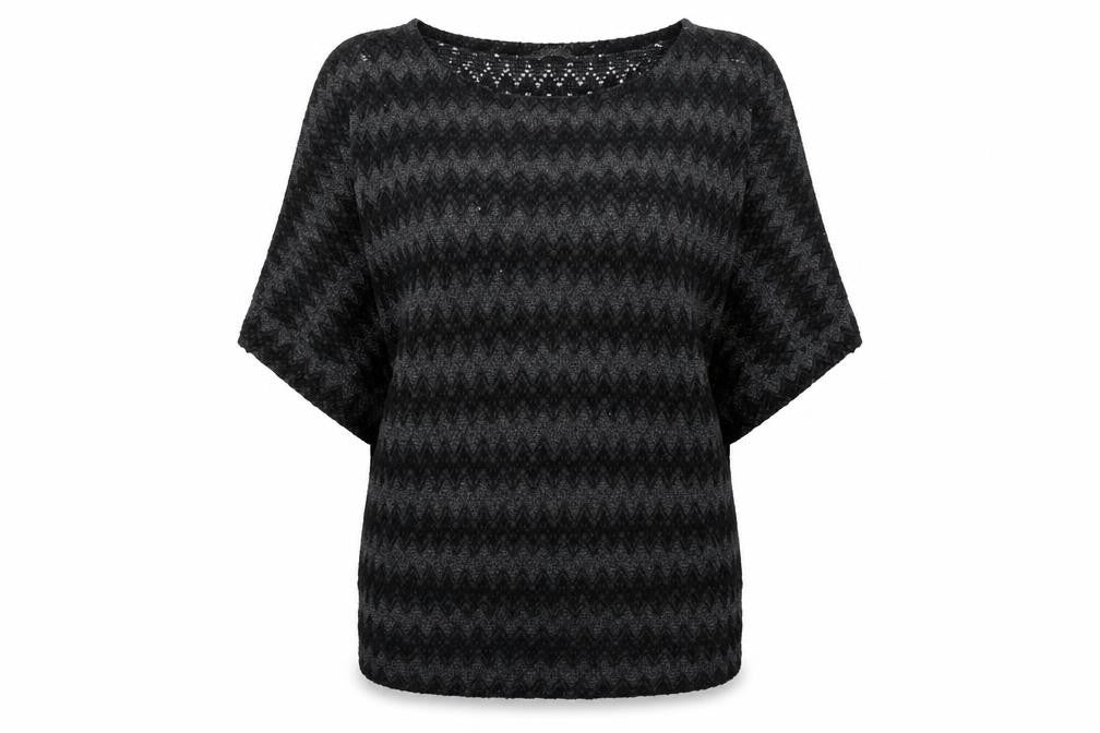 Epilogue Women's Black Geometric Pullover Jumper, Size 12