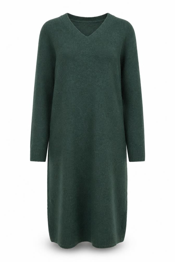 Weekday Women's Green V-Neck Dress M