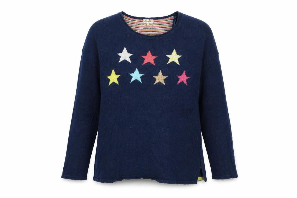 Heyton Women's Blue Star Pullover Jumper M