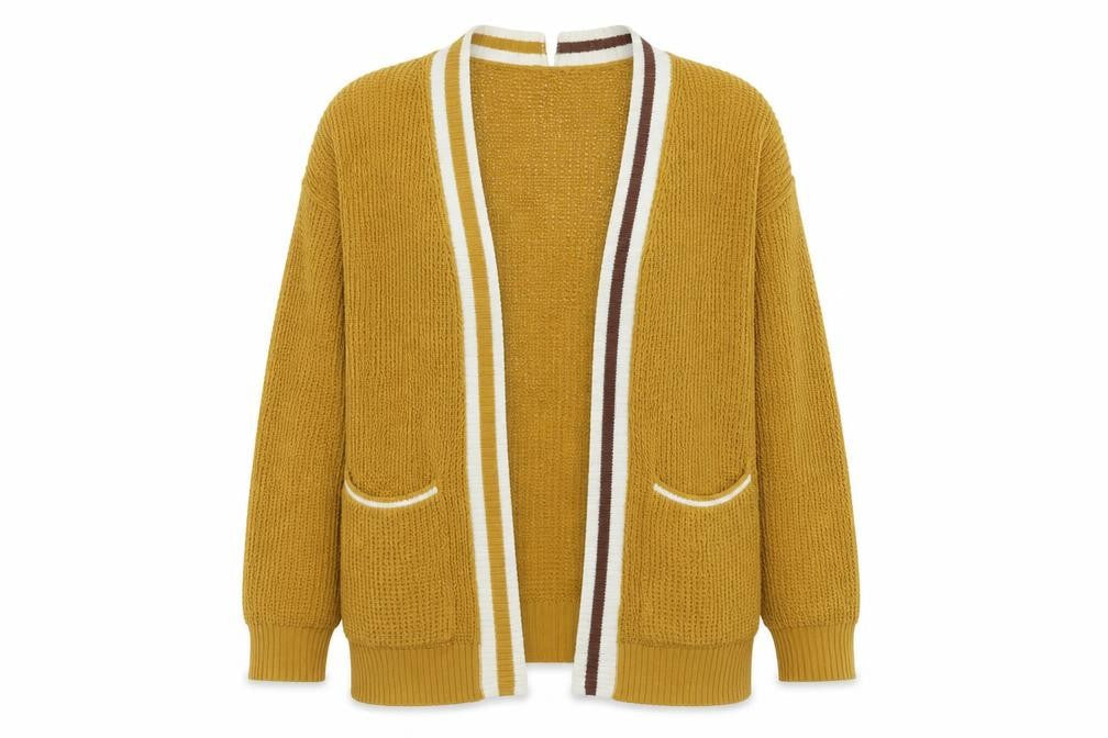 Universal Thread Women's Brown Cardigan M Waffle-Knit