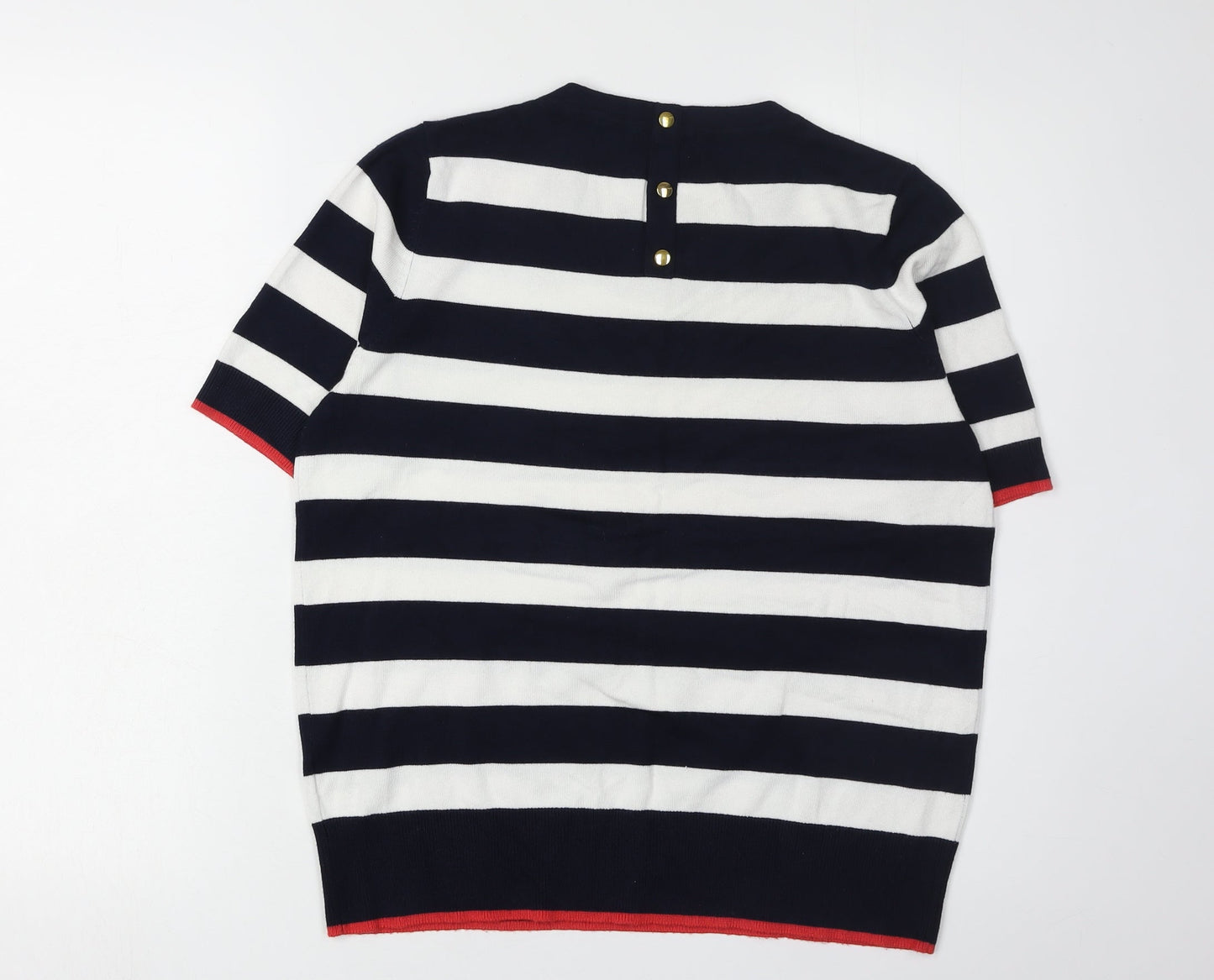 M&Co Women's Multicoloured Striped Pullover Jumper 14