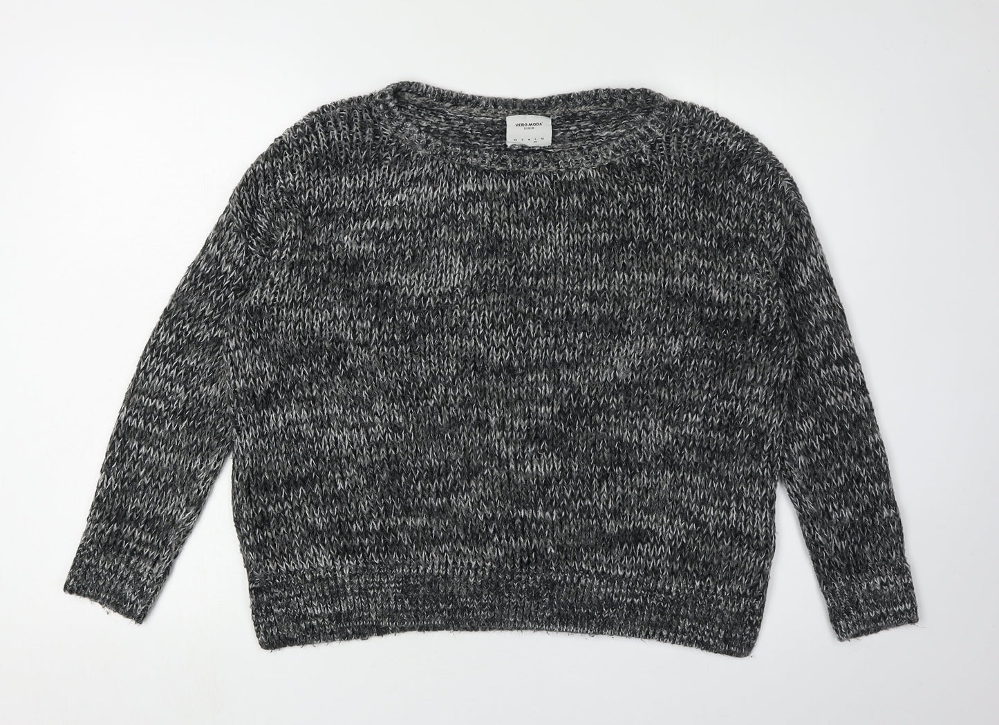 Vero Moda Women's Grey Pullover Jumper, M, Knit