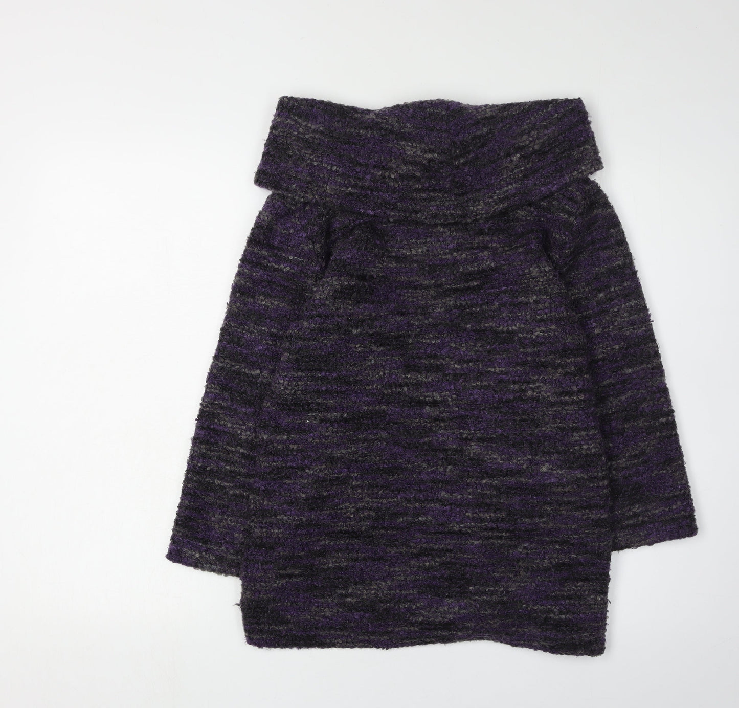 Klass Women's Cowl Neck Purple Jumper Size M
