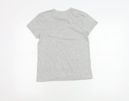 Harry Potter Women's Grey T-Shirt Size 8 - Platform 9¾
