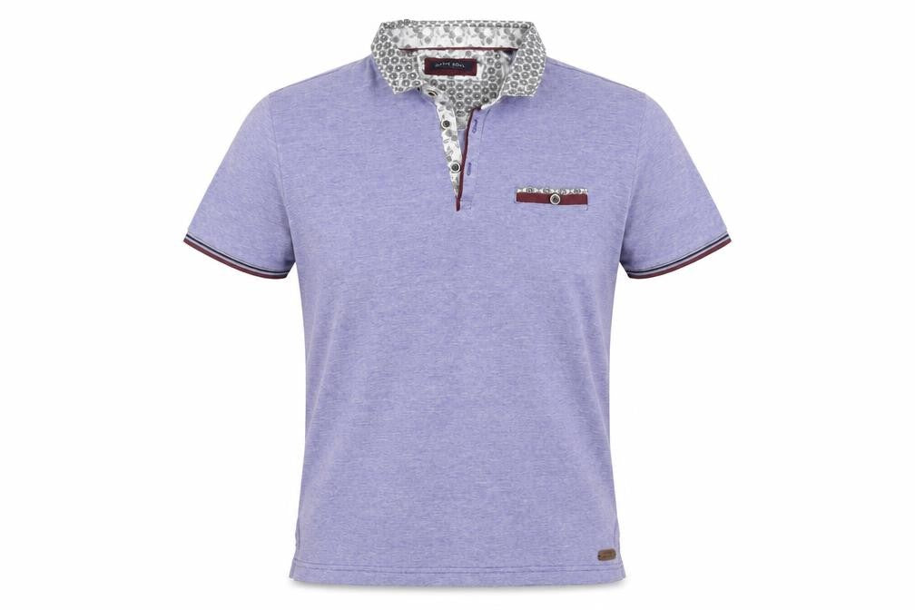Brave Soul Men's Blue Polo Shirt - M