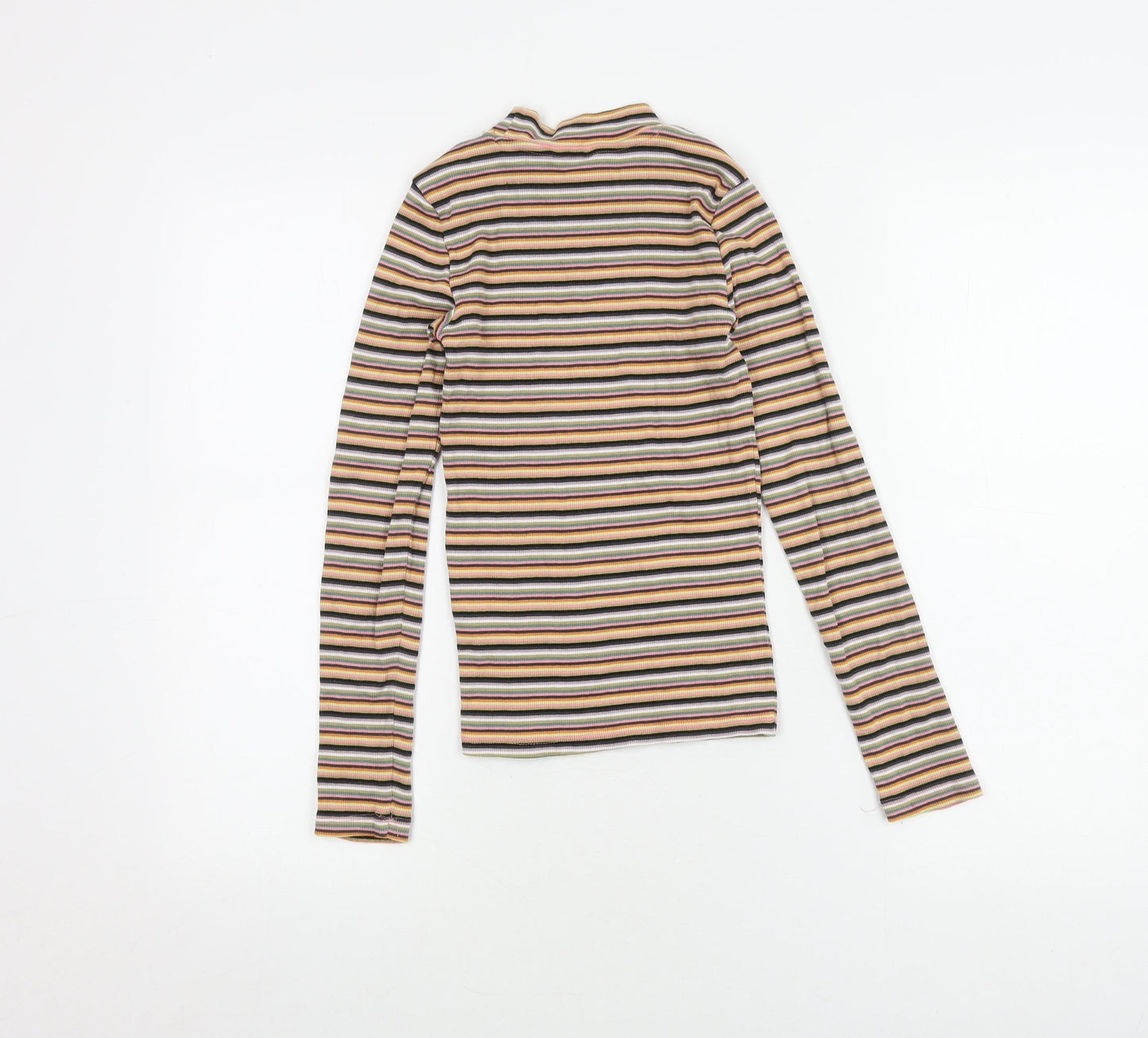 Monki Women's Multicoloured Striped Jersey Top XXS