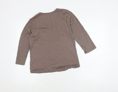 Calvin Klein Women's V-Neck Cotton Top M